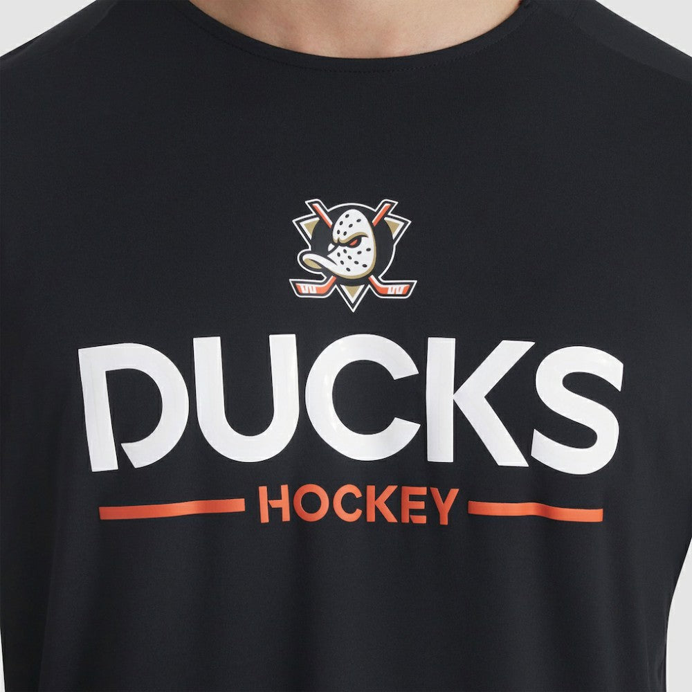 NHL Black Anaheim Ducks Fanatics Authentic Pro Rink Tech Long Sleeve T-Shirt