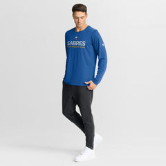 NHL Royal Buffalo Sabres Fanatics Authentic Pro Rink Tech Long Sleeve T-Shirt