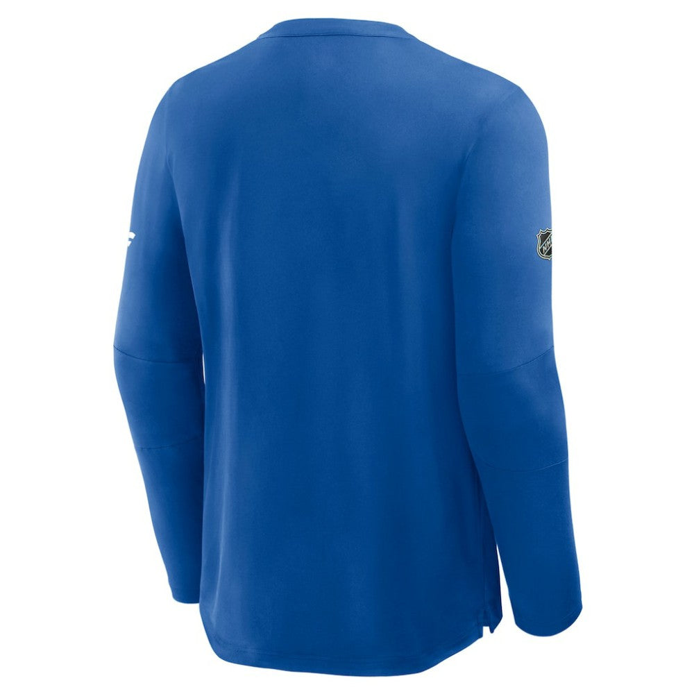 NHL Royal Buffalo Sabres Fanatics Authentic Pro Rink Tech Long Sleeve T-Shirt