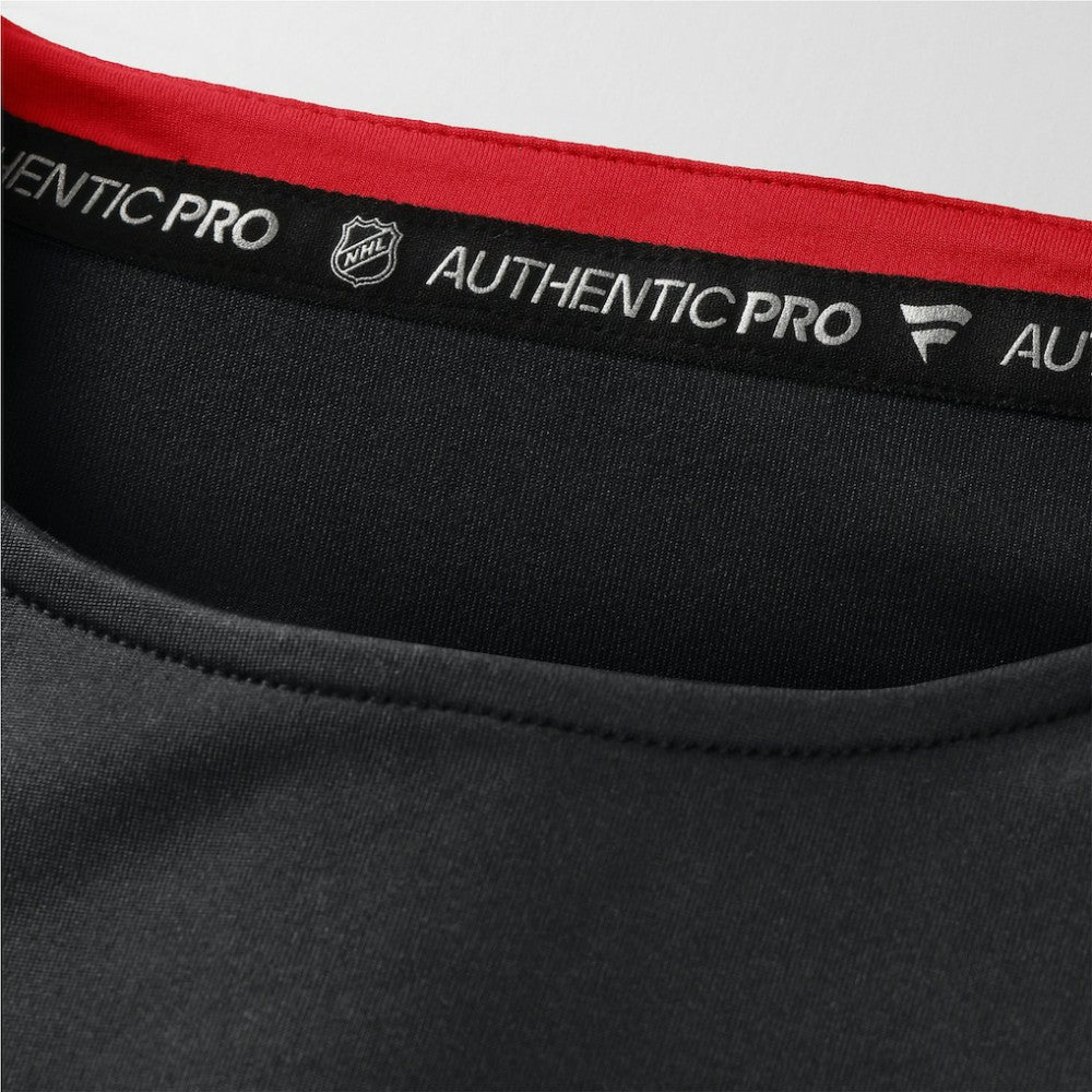 NHL Black Carolina Hurricanes Fanatics Authentic Pro Rink Tech Long Sleeve T-Shirt