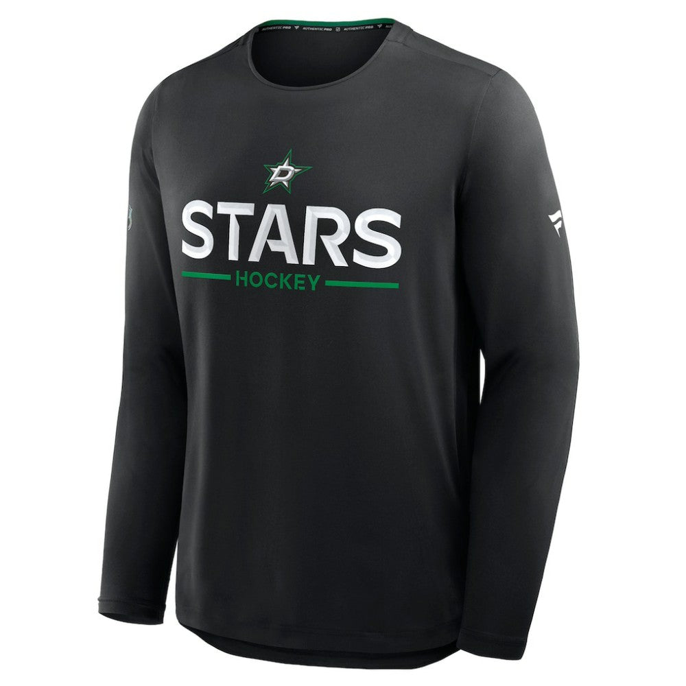NHL Black Dallas Stars Fanatics Authentic Pro Rink Tech Long Sleeve T-Shirt