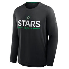 NHL Black Dallas Stars Fanatics Authentic Pro Rink Tech Long Sleeve T-Shirt