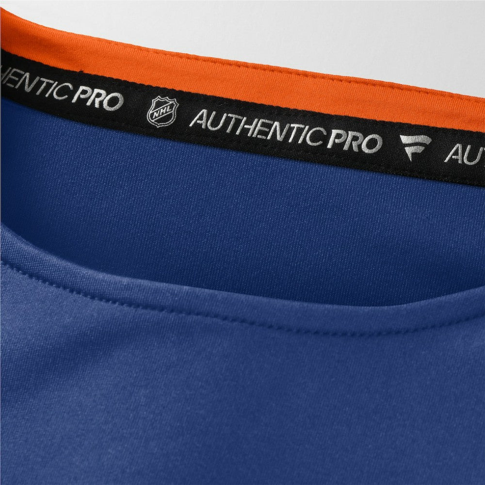 NHL Royal Edmonton Oilers Fanatics Authentic Pro Rink Tech Long Sleeve T-Shirt