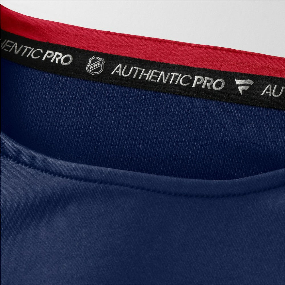 NHL Navy Montreal Canadiens Fanatics Authentic Pro Rink Tech Long Sleeve T-Shirt