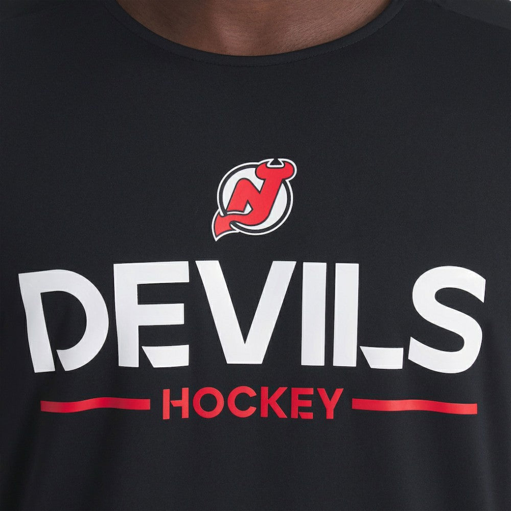 NHL Black New Jersey Devils Fanatics Authentic Pro Rink Tech Long Sleeve T-Shirt