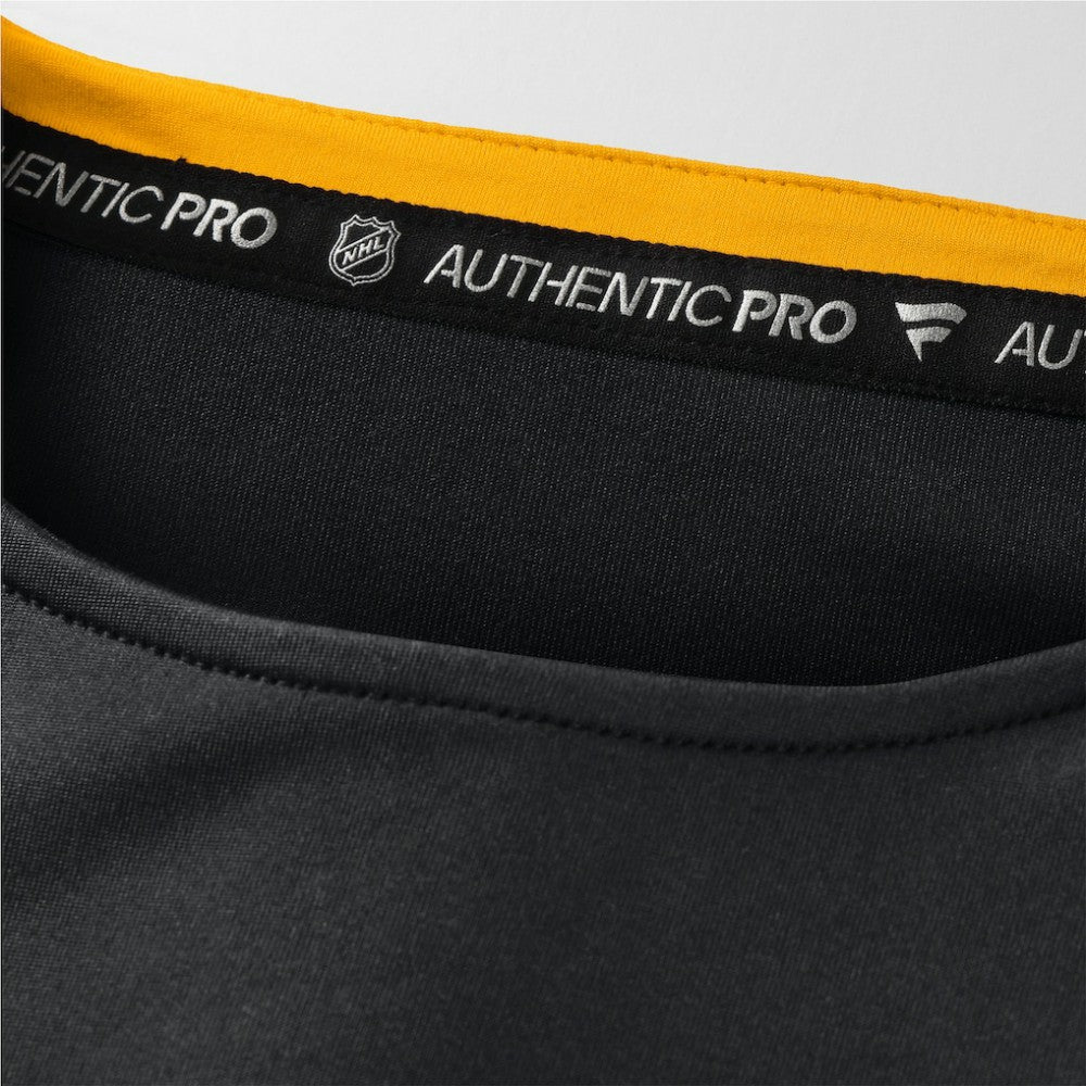 NHL Black Pittsburgh Penguins Fanatics Authentic Pro Rink Tech Long Sleeve T-Shirt