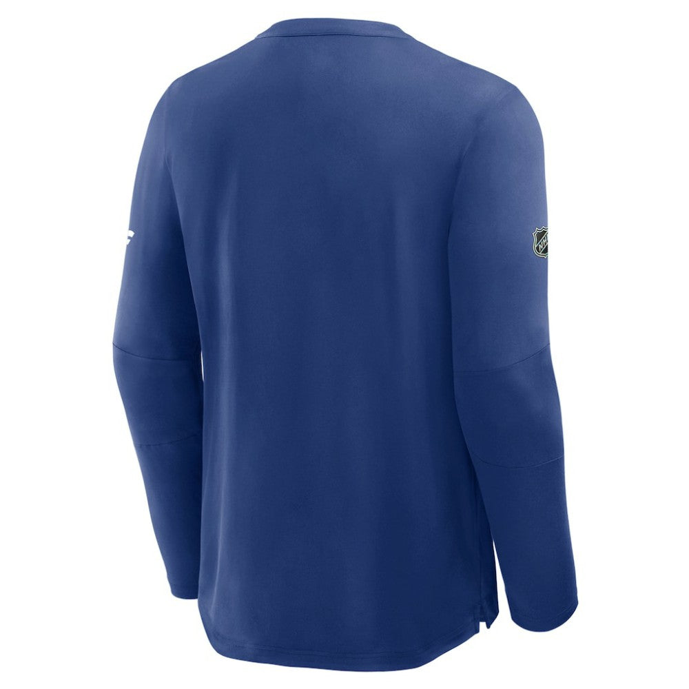 NHL Blue Toronto Maple Leafs Fanatics Authentic Pro Rink Tech Long Sleeve T-Shirt