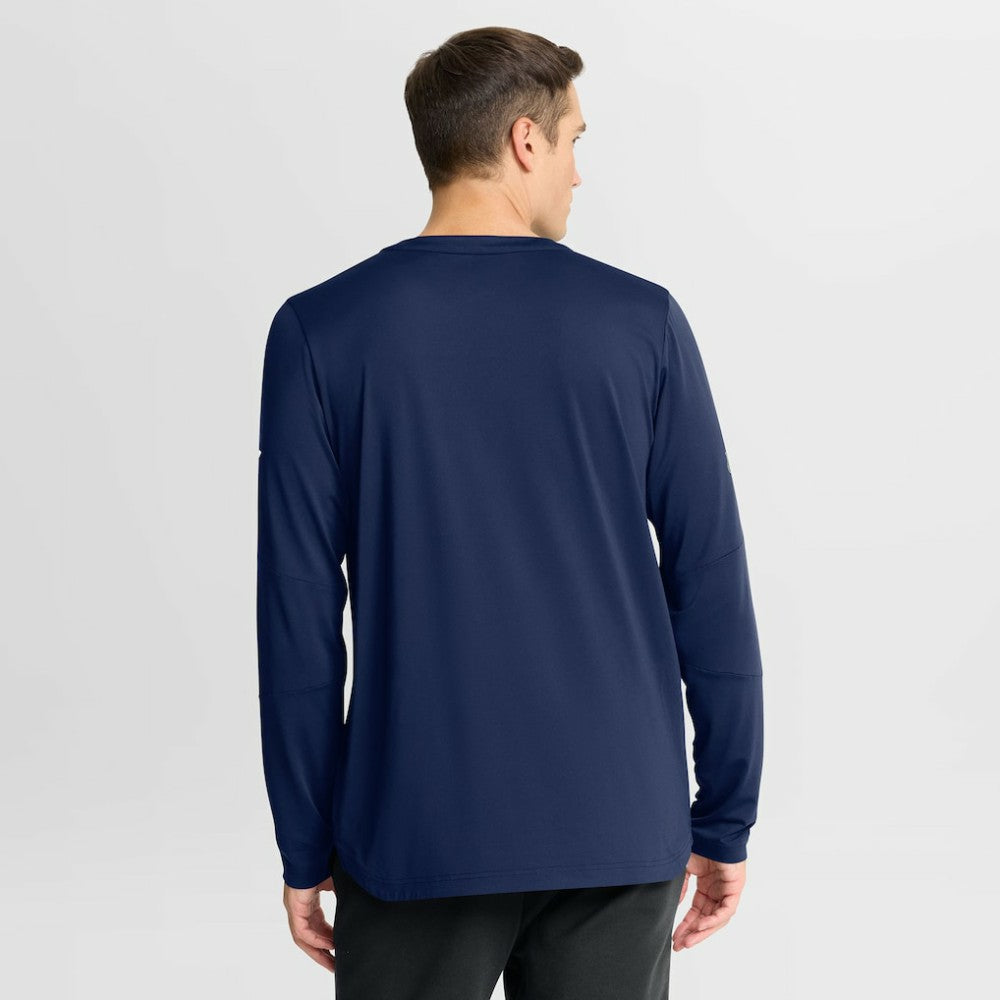 NHL Navy Winnipeg Jets Fanatics Authentic Pro Rink Tech Long Sleeve T-Shirt