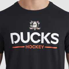 NHL Black Anaheim Ducks Fanatics Authentic Pro Rink Tech T-Shirt