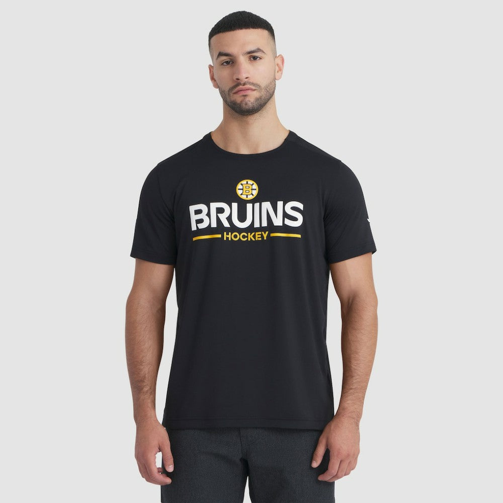 NHL Black Boston Bruins Fanatics Authentic Pro Rink Tech T-Shirt