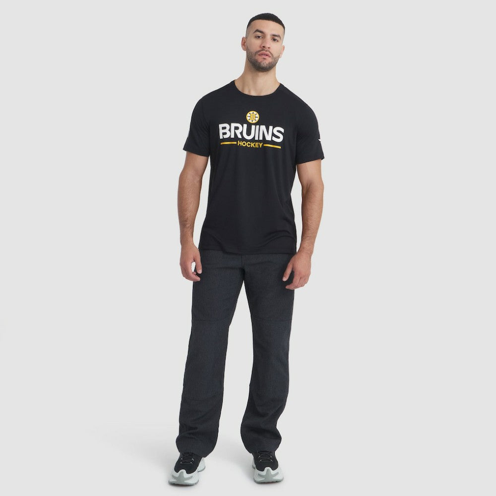 NHL Black Boston Bruins Fanatics Authentic Pro Rink Tech T-Shirt