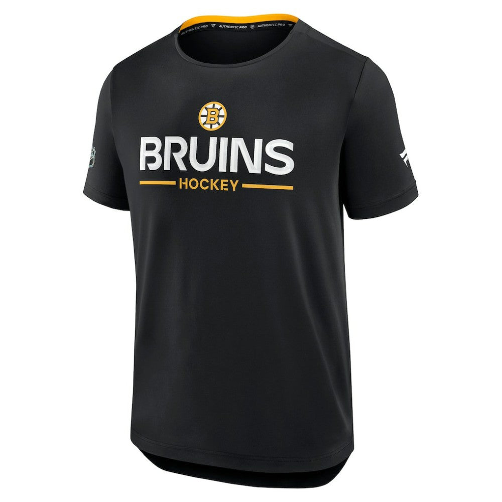 NHL Black Boston Bruins Fanatics Authentic Pro Rink Tech T-Shirt