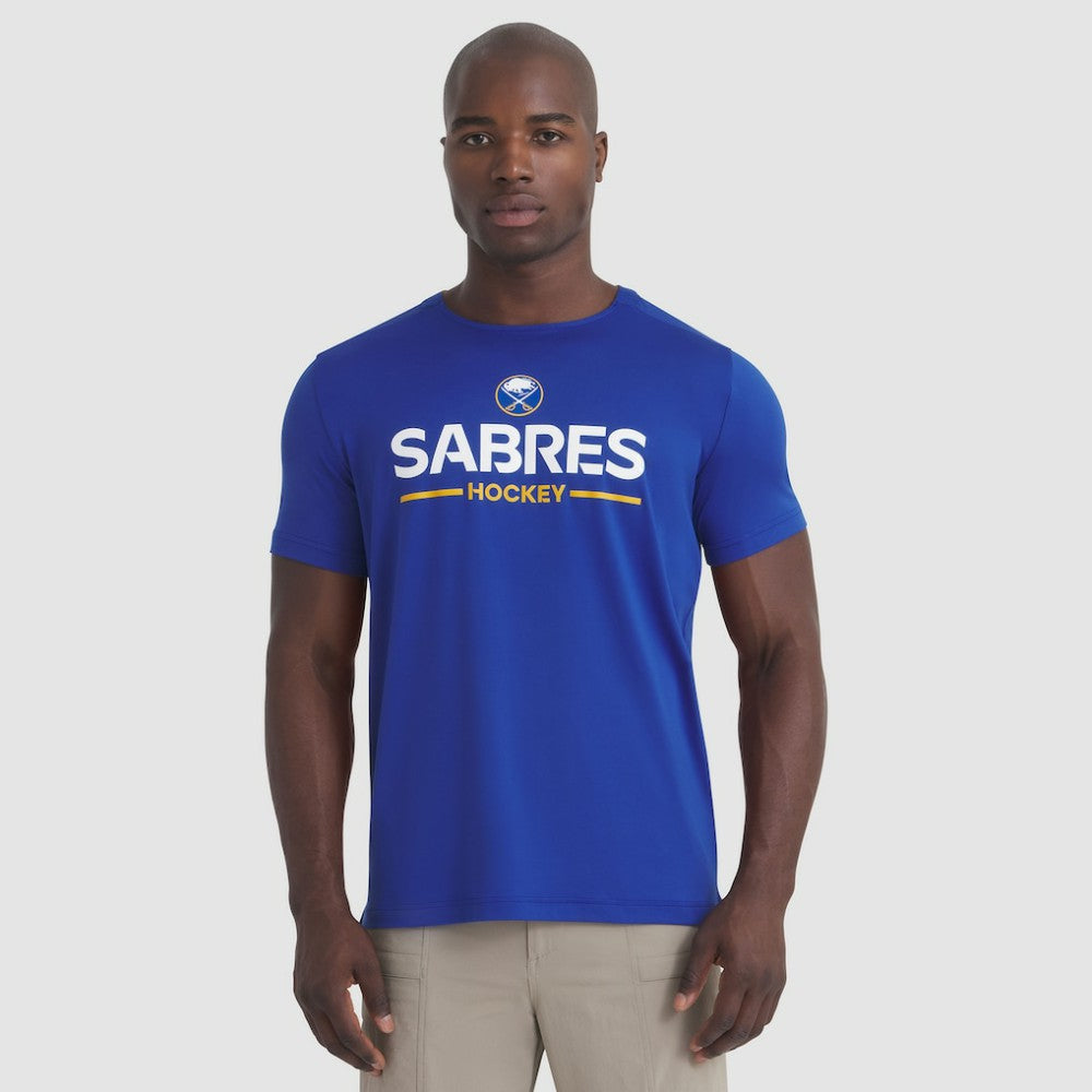 NHL Royal Buffalo Sabres Fanatics Authentic Pro Rink Tech T-Shirt