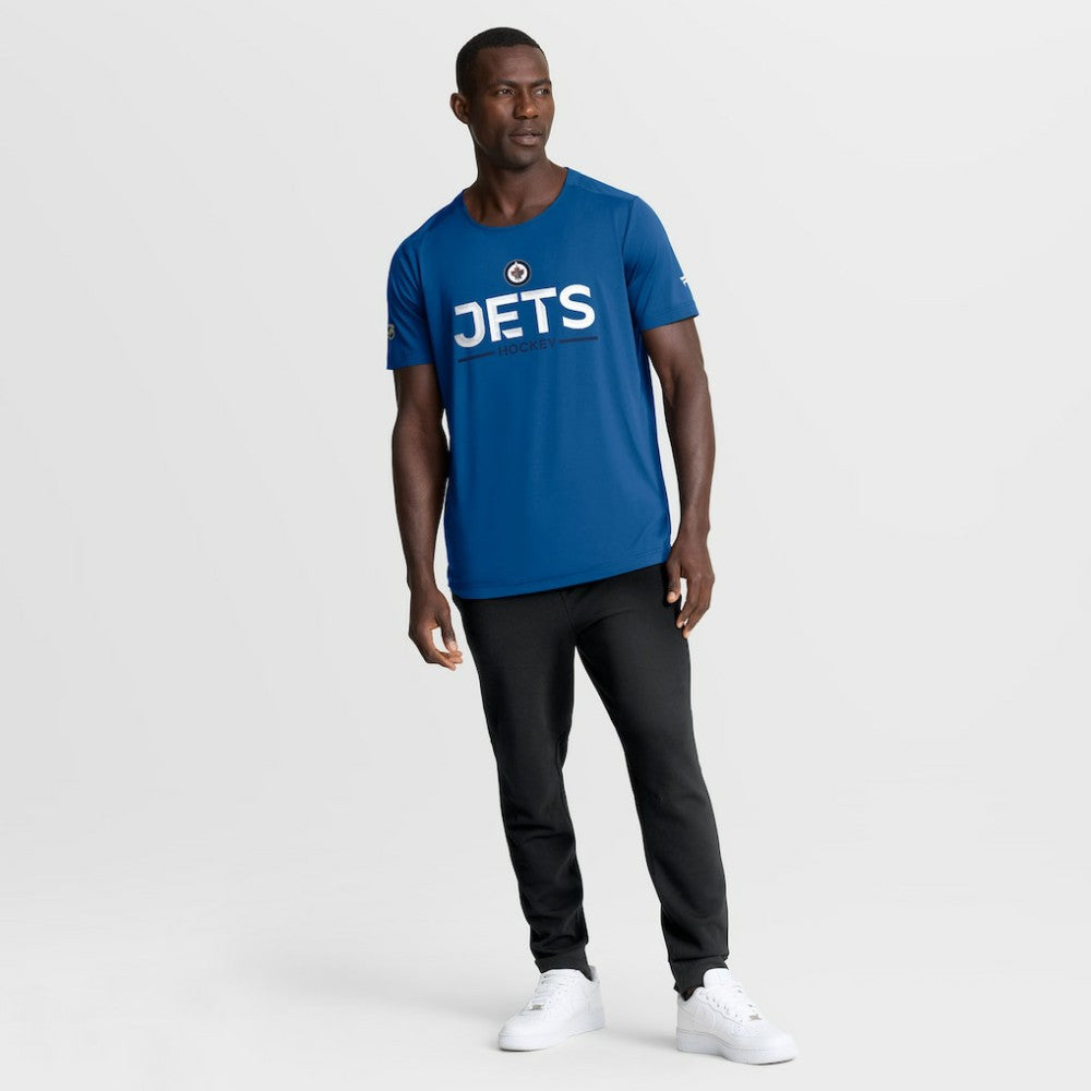 NHL Blue Winnipeg Jets Fanatics Authentic Pro Rink Tech T-Shirt
