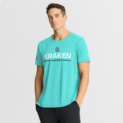 NHL Light Blue Seattle Kraken Fanatics Authentic Pro Rink Tech T-Shirt