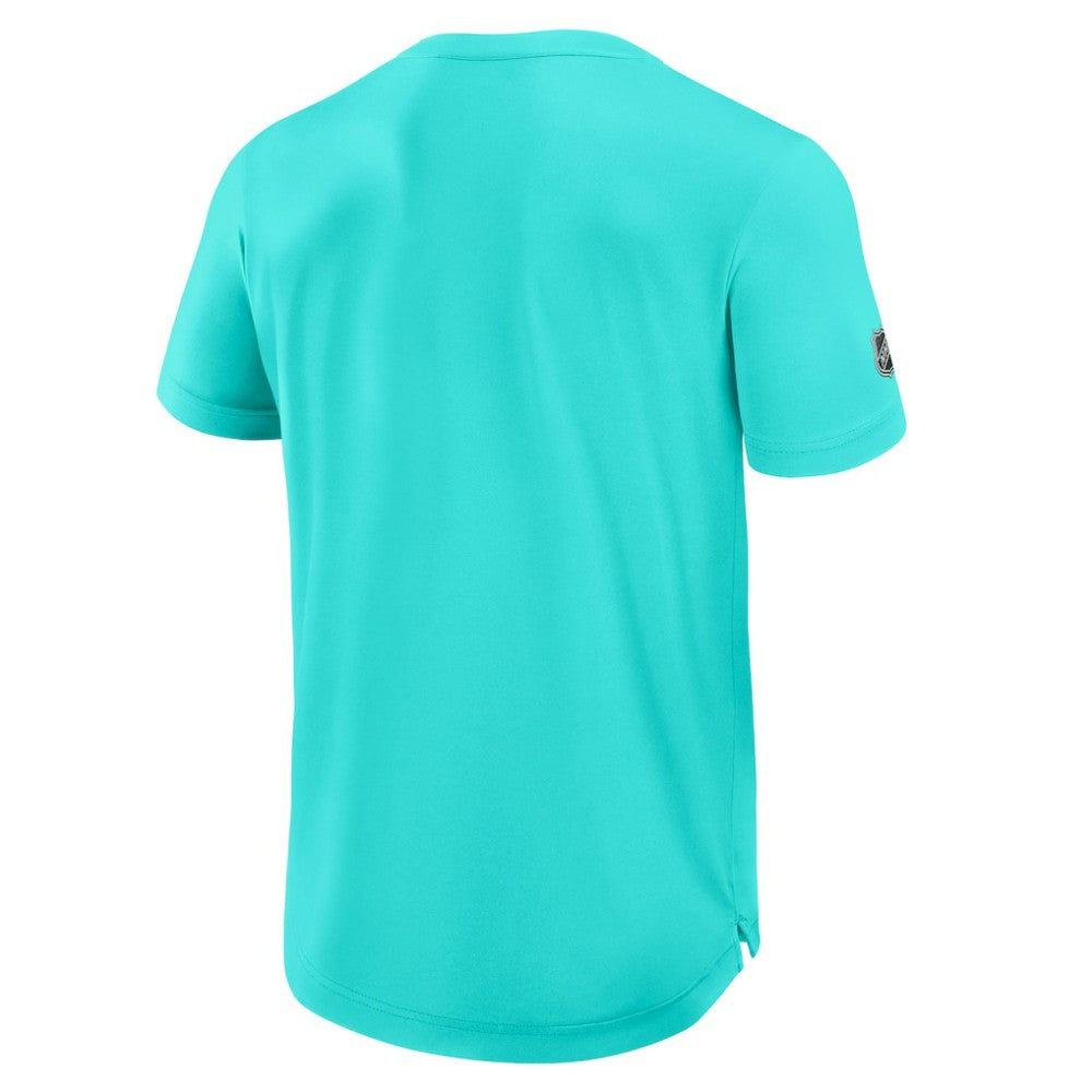 NHL Light Blue Seattle Kraken Fanatics Authentic Pro Rink Tech T-Shirt