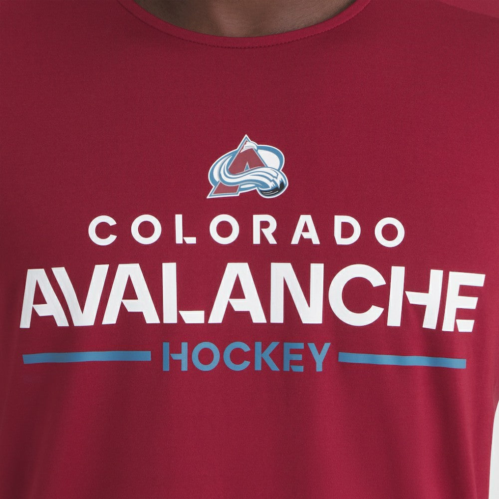 NHL Burgundy Colorado Avalanche Fanatics Authentic Pro Rink Tech T-Shirt