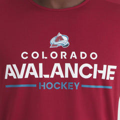 NHL Burgundy Colorado Avalanche Fanatics Authentic Pro Rink Tech T-Shirt