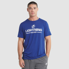 NHL Blue Tampa Bay Lightning Fanatics Authentic Pro Rink Tech T-Shirt
