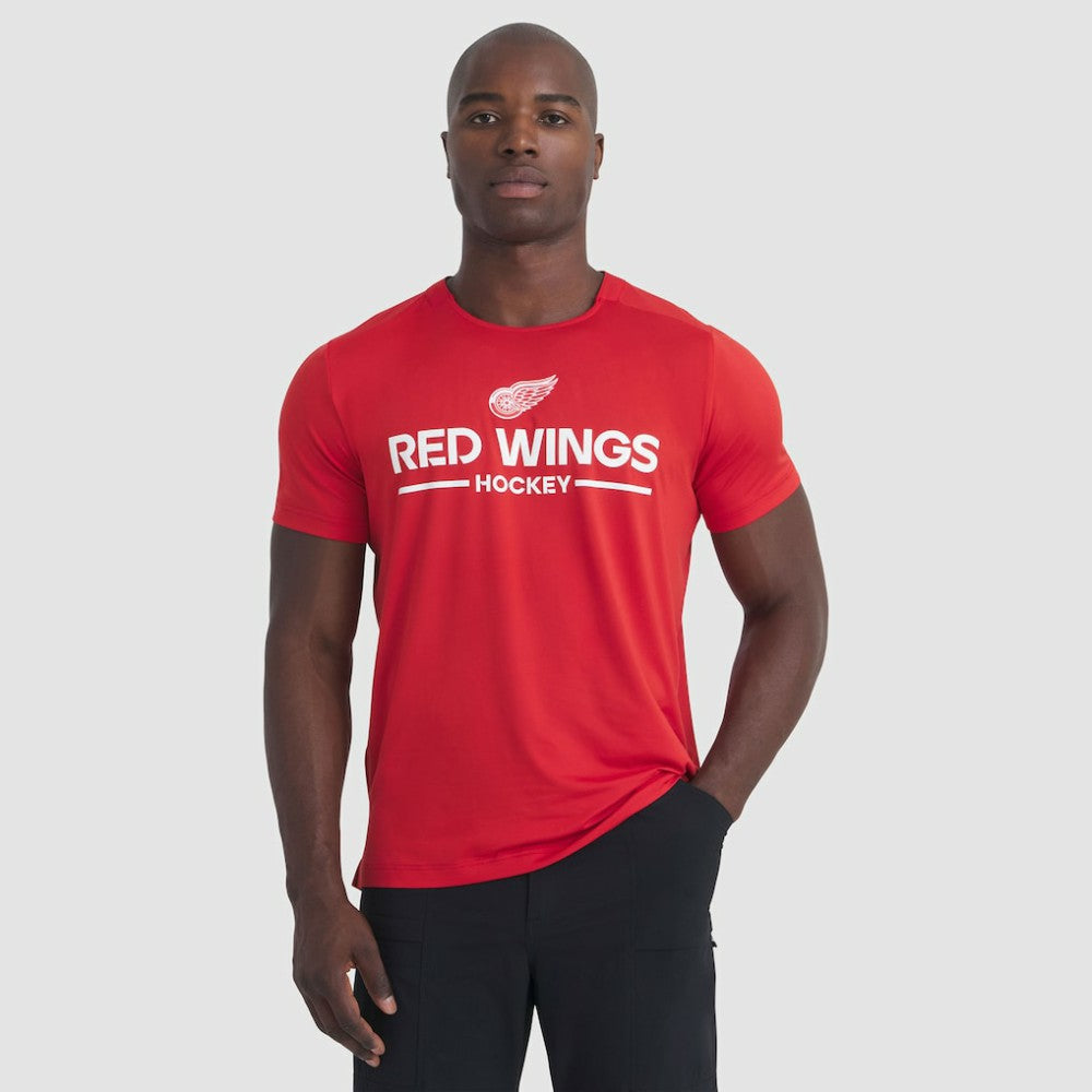 NHL Red Detroit Red Wings Fanatics Authentic Pro Rink Tech T-Shirt