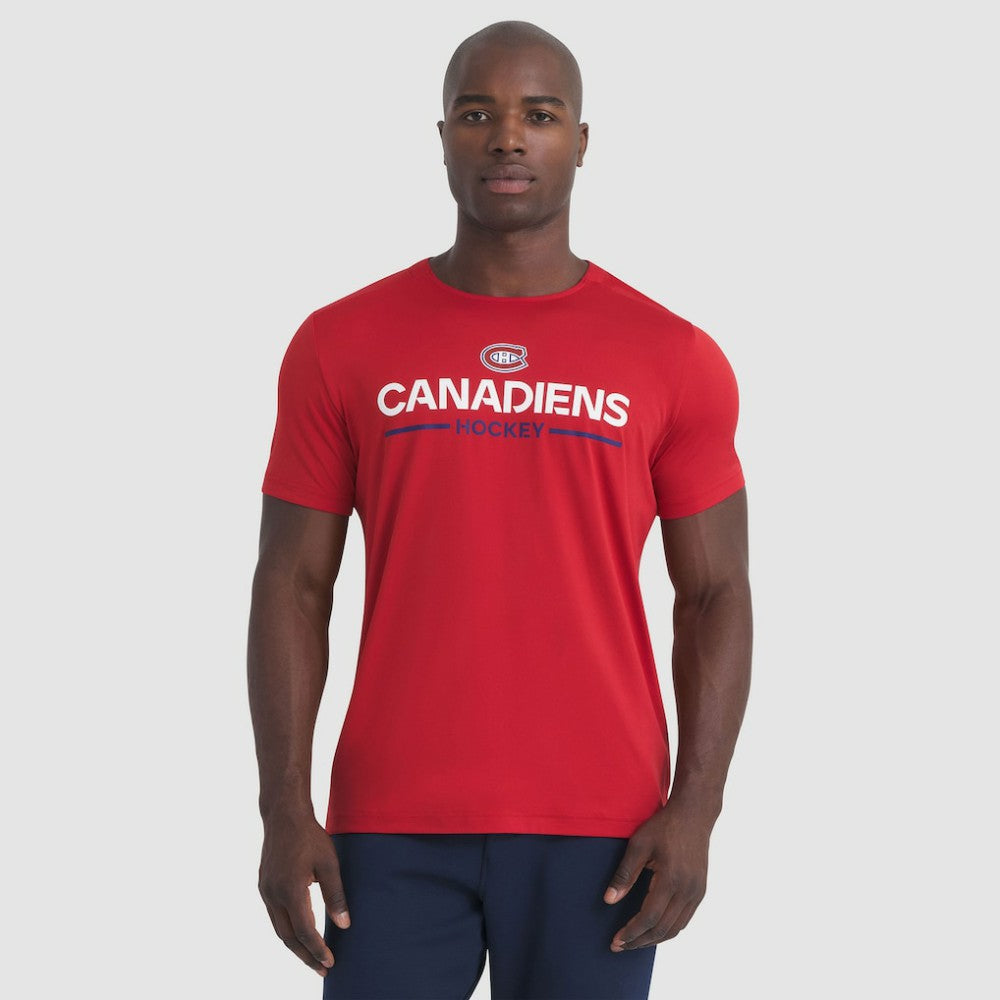 NHL Red Montreal Canadiens Fanatics Authentic Pro Rink Tech T-Shirt