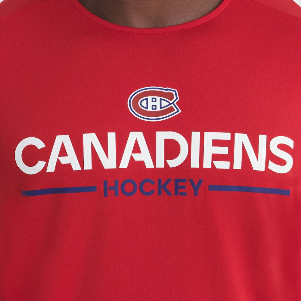 NHL Red Montreal Canadiens Fanatics Authentic Pro Rink Tech T-Shirt