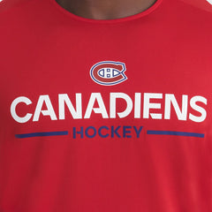 NHL Red Montreal Canadiens Fanatics Authentic Pro Rink Tech T-Shirt