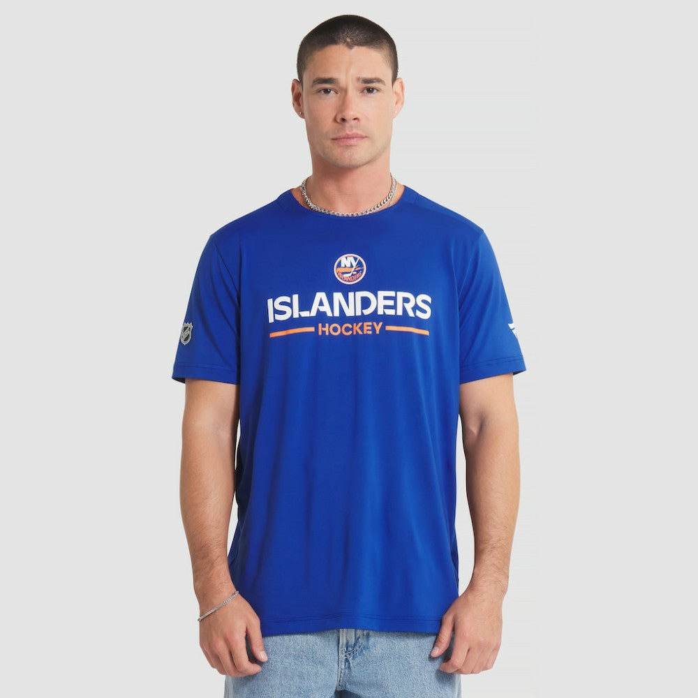 NHL Royal New York Islanders Fanatics Authentic Pro Rink Tech T-Shirt