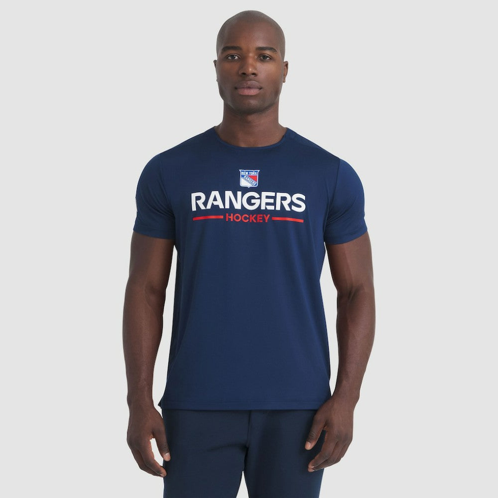 NHL Navy New York Rangers Fanatics Authentic Pro Rink Tech T-Shirt