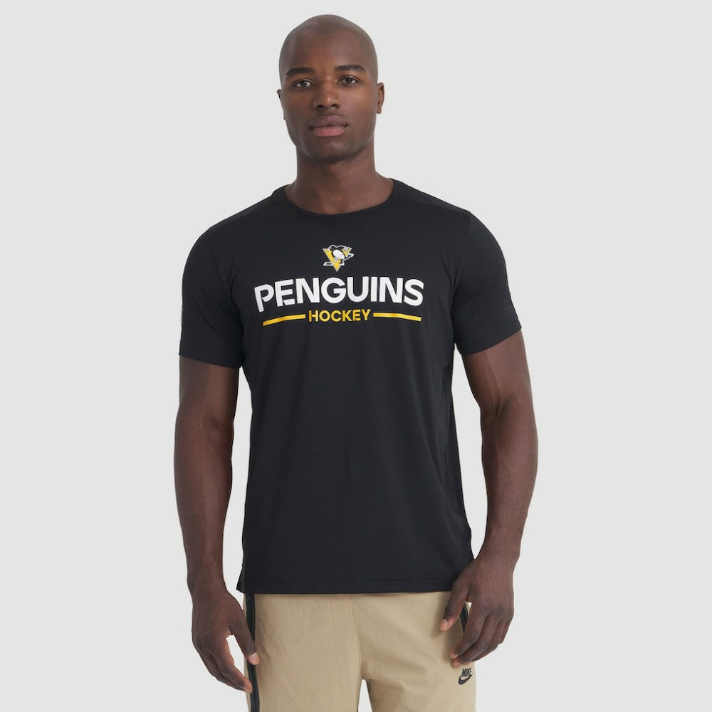 NHL Black Pittsburgh Penguins Fanatics Authentic Pro Rink Tech T-Shirt