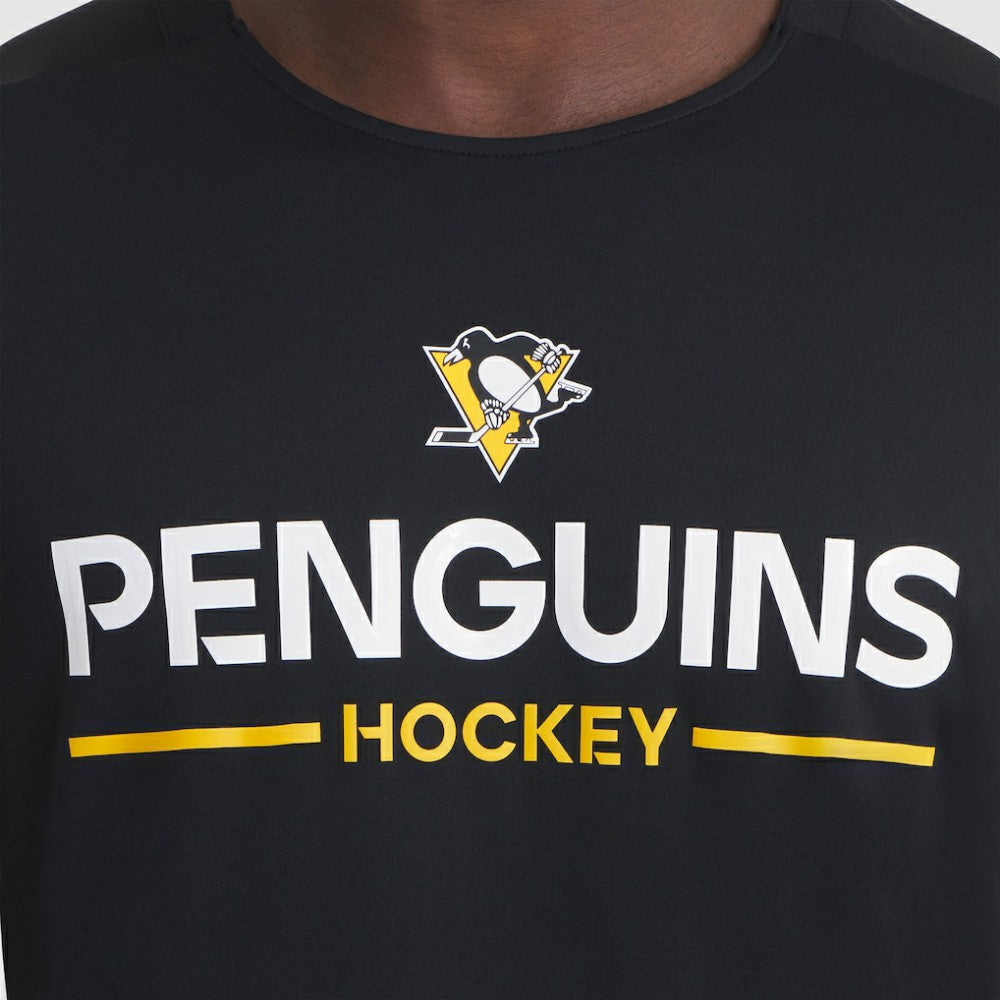 NHL Black Pittsburgh Penguins Fanatics Authentic Pro Rink Tech T-Shirt