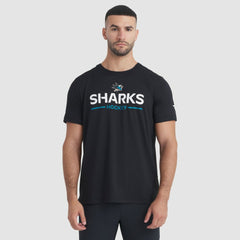 NHL Black San Jose Sharks Fanatics Authentic Pro Rink Tech T-Shirt