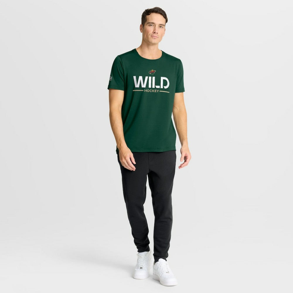 NHL Green Minnesota Wild Fanatics Authentic Pro Rink Tech T-Shirt