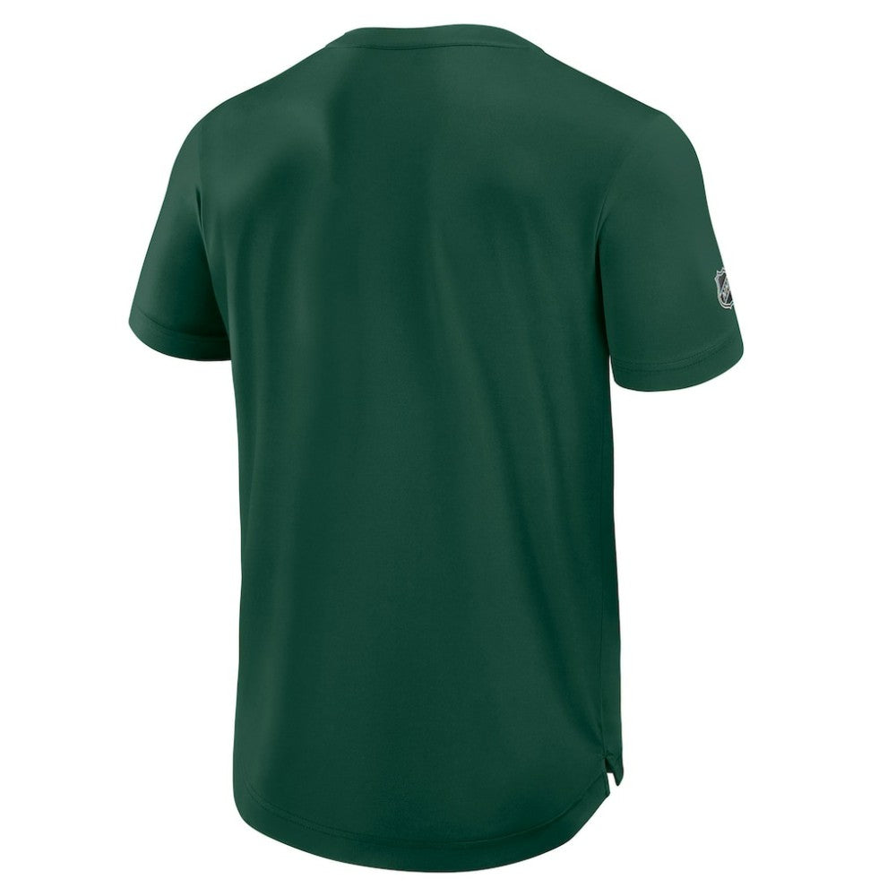 NHL Green Minnesota Wild Fanatics Authentic Pro Rink Tech T-Shirt