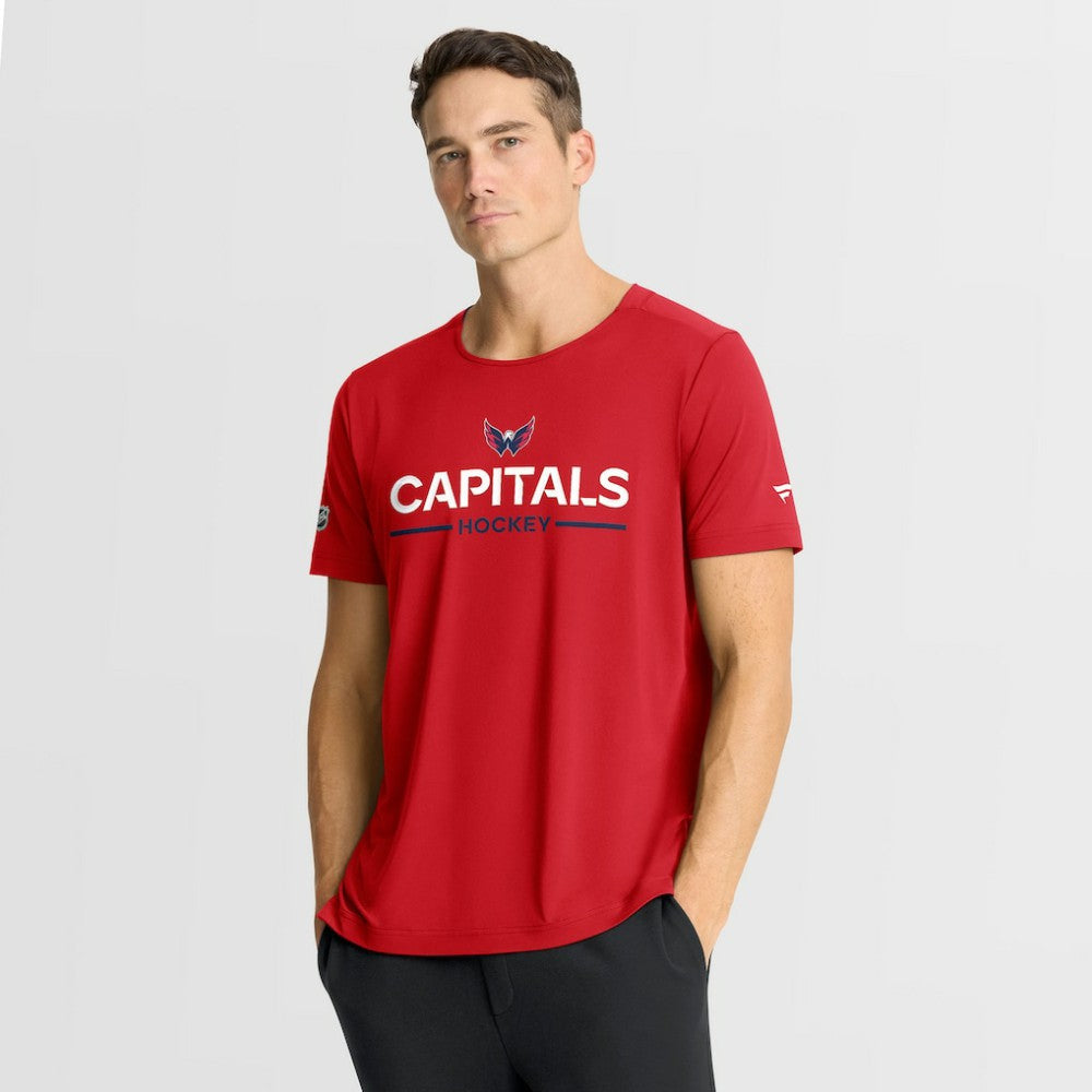 NHL Red Washington Capitals Fanatics Authentic Pro Rink Tech T-Shirt