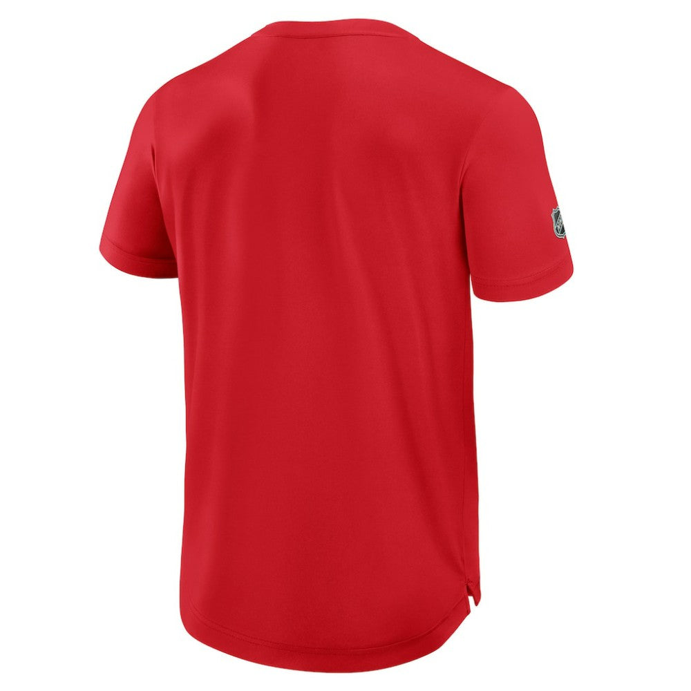 NHL Red Washington Capitals Fanatics Authentic Pro Rink Tech T-Shirt