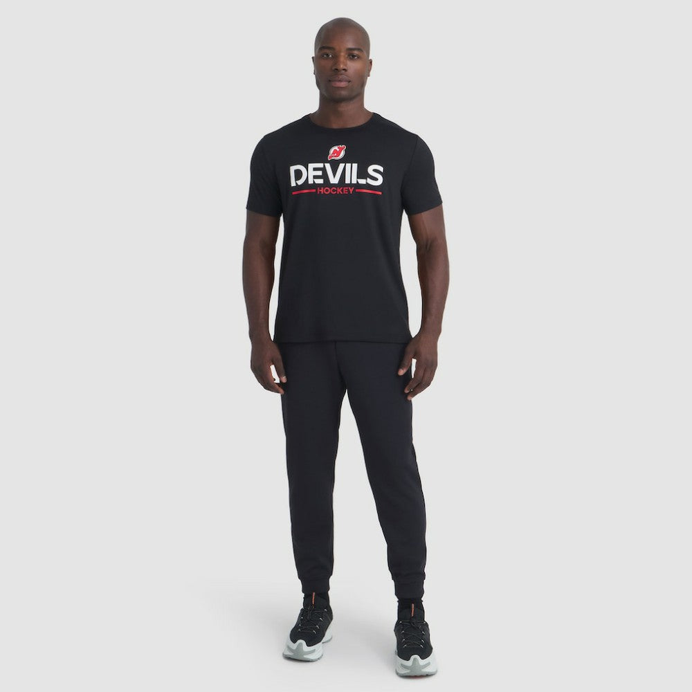 NHL Black New Jersey Devils Fanatics Authentic Pro Rink Tech T-Shirt