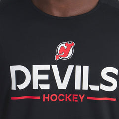 NHL Black New Jersey Devils Fanatics Authentic Pro Rink Tech T-Shirt