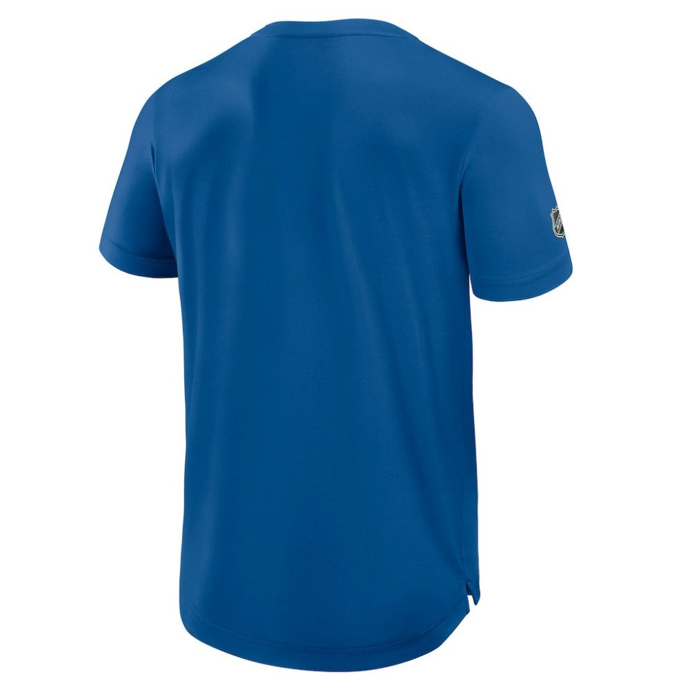 NHL Blue New York Rangers Fanatics Authentic Pro Rink Centennial Tech T-Shirt