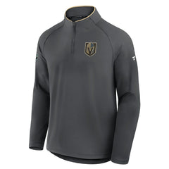 NHL Gray Vegas Golden Knights Fanatics Authentic Pro Rink Training Quarter-Zip Pullover