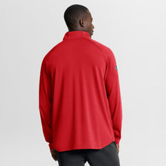 NHL Red New Jersey Devils Fanatics Authentic Pro Rink Training Quarter-Zip Pullover