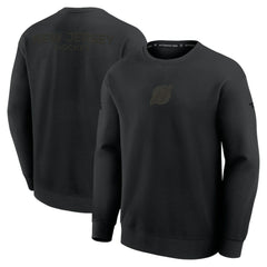NHL Black New Jersey Devils Fanatics Authentic Pro Road Tri-Blend Sweatshirt