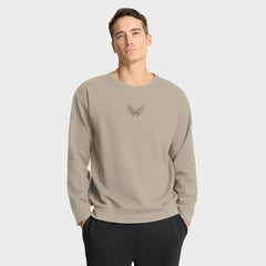 NHL Tan Washington Capitals Fanatics Authentic Pro Road Tri-Blend Sweatshirt