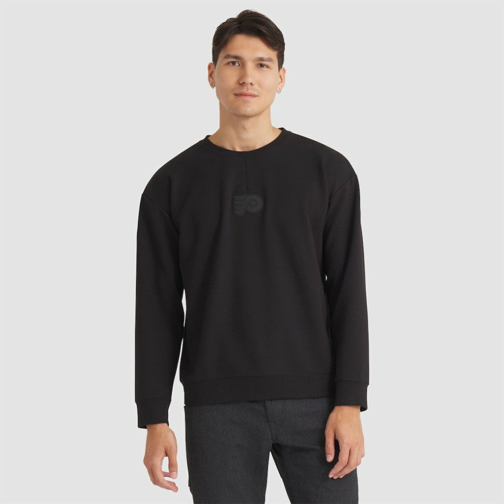 NHL Black Philadelphia Flyers Fanatics Authentic Pro Road Tri-Blend Sweatshirt