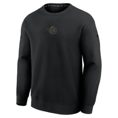NHL Black Ottawa Senators Fanatics Authentic Pro Road Tri-Blend Sweatshirt