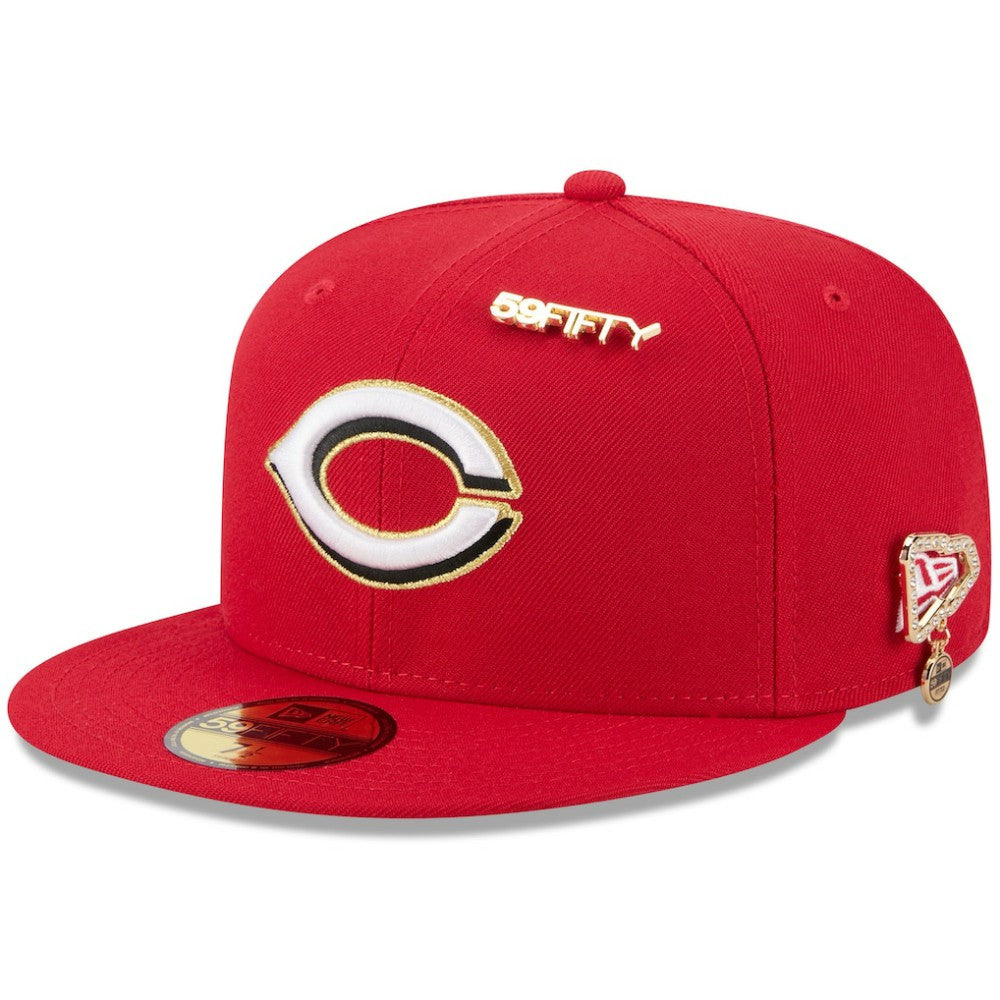 MLB Cincinnati Reds New Era 2025 59FIFTY Day 59FIFTY Fitted Hat with Pins