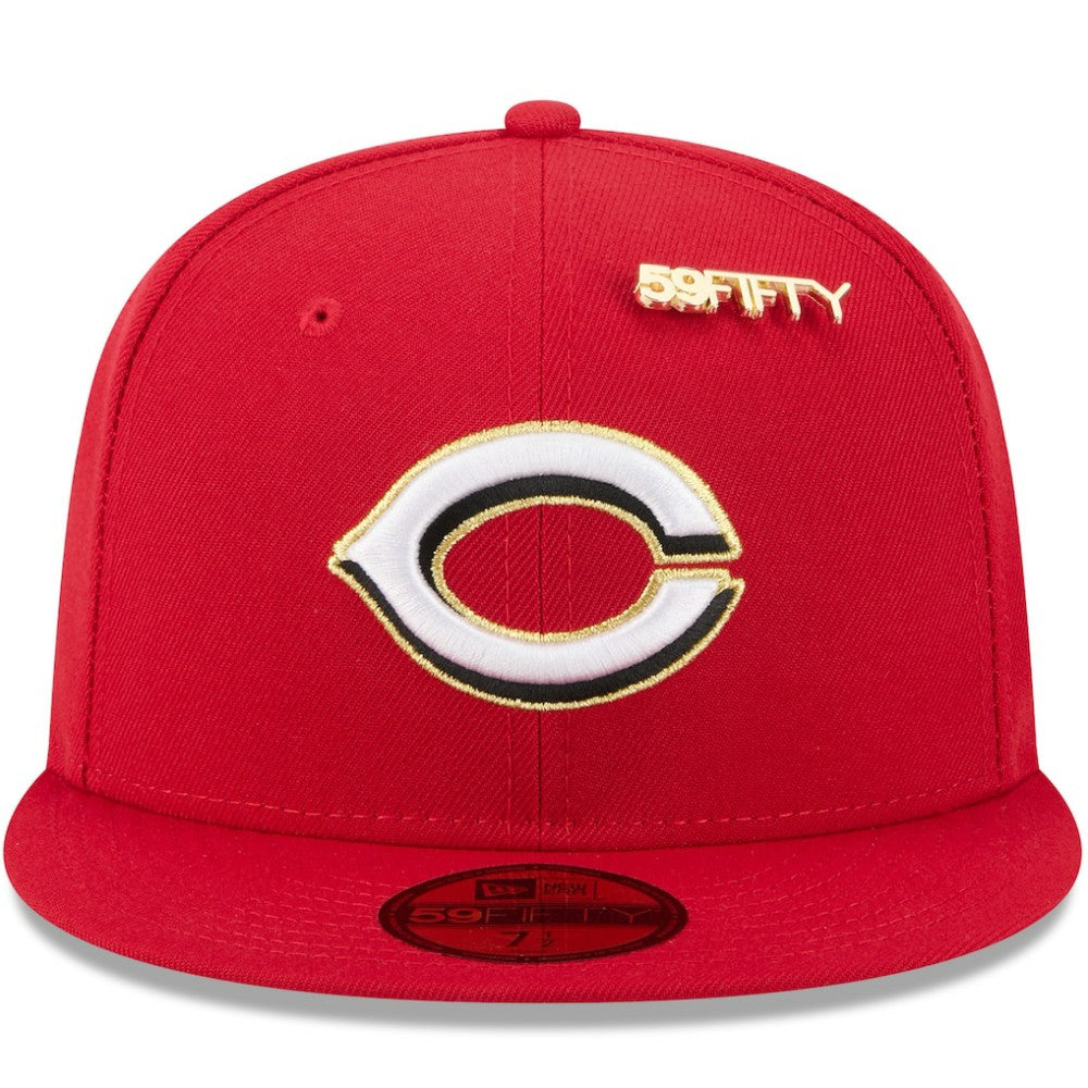 MLB Cincinnati Reds New Era 2025 59FIFTY Day 59FIFTY Fitted Hat with Pins
