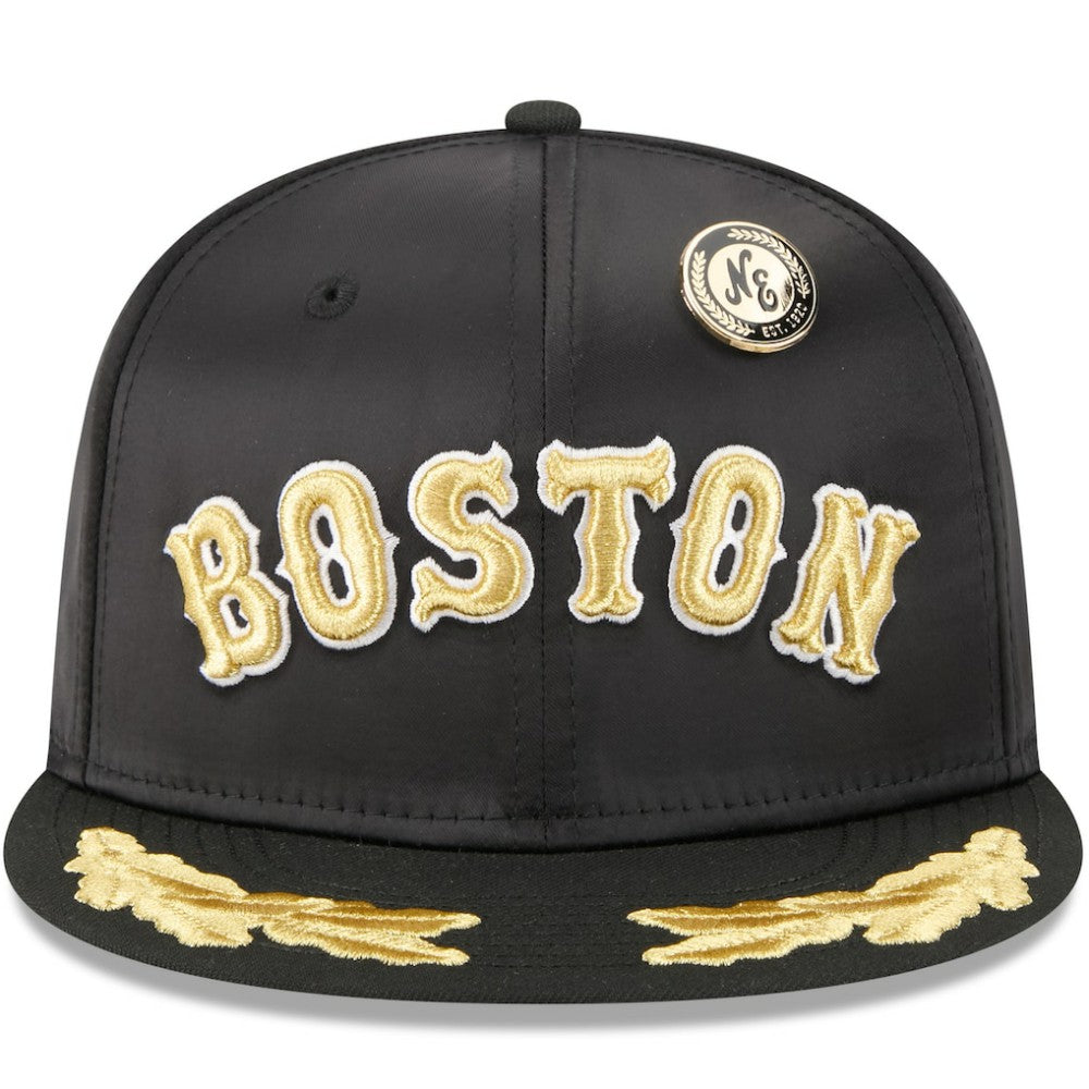 MLB Boston Red Sox New Era 2025 59FIFTY Day Gold Leaf 59FIFTY Fitted Hat