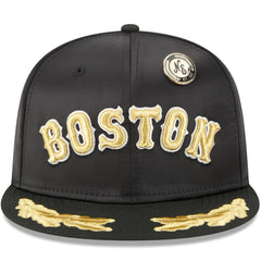 MLB Boston Red Sox New Era 2025 59FIFTY Day Gold Leaf 59FIFTY Fitted Hat