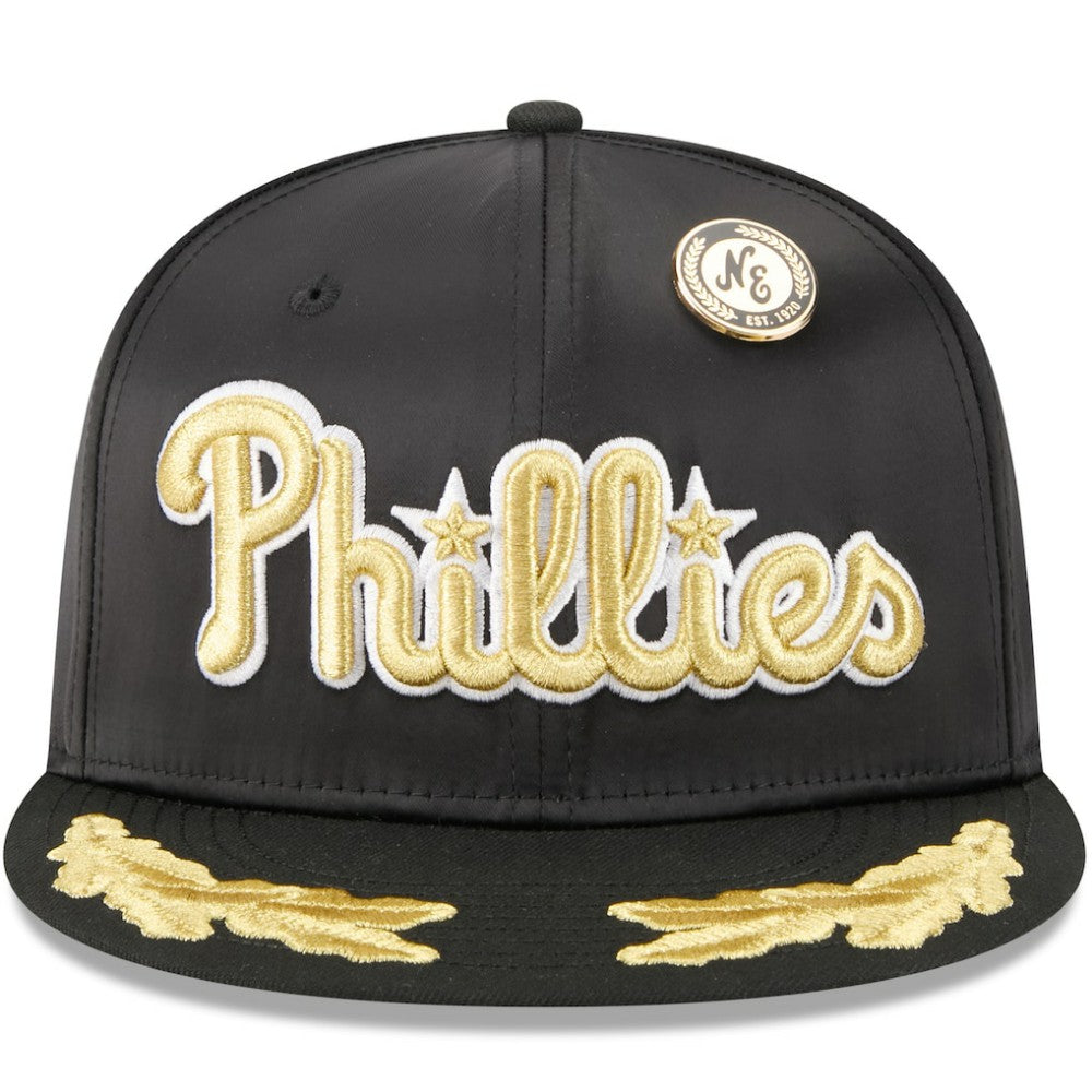 MLB Philadelphia Phillies New Era 2025 59FIFTY Day Gold Leaf 59FIFTY Fitted Hat